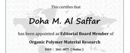 Membership as editorial member