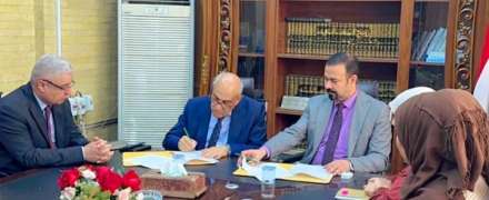 Mansour University Faculty signed a twin agreement with the Iraqi University