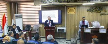 مشاركة رئيس قسم اللغة الانكليزية في مؤتمر الجامعة العراقية