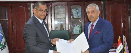 توقيع اتفاقية توأمة وتعاون مشترك مع كلية الإدارة والاقتصاد في جامعة بغداد
