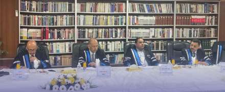 أساتذة قسم القانون في كلية المنصور الجامعة يشاركون في مناقشة بحث علمي في وزارة الداخلية حول مكافحة المخدرات